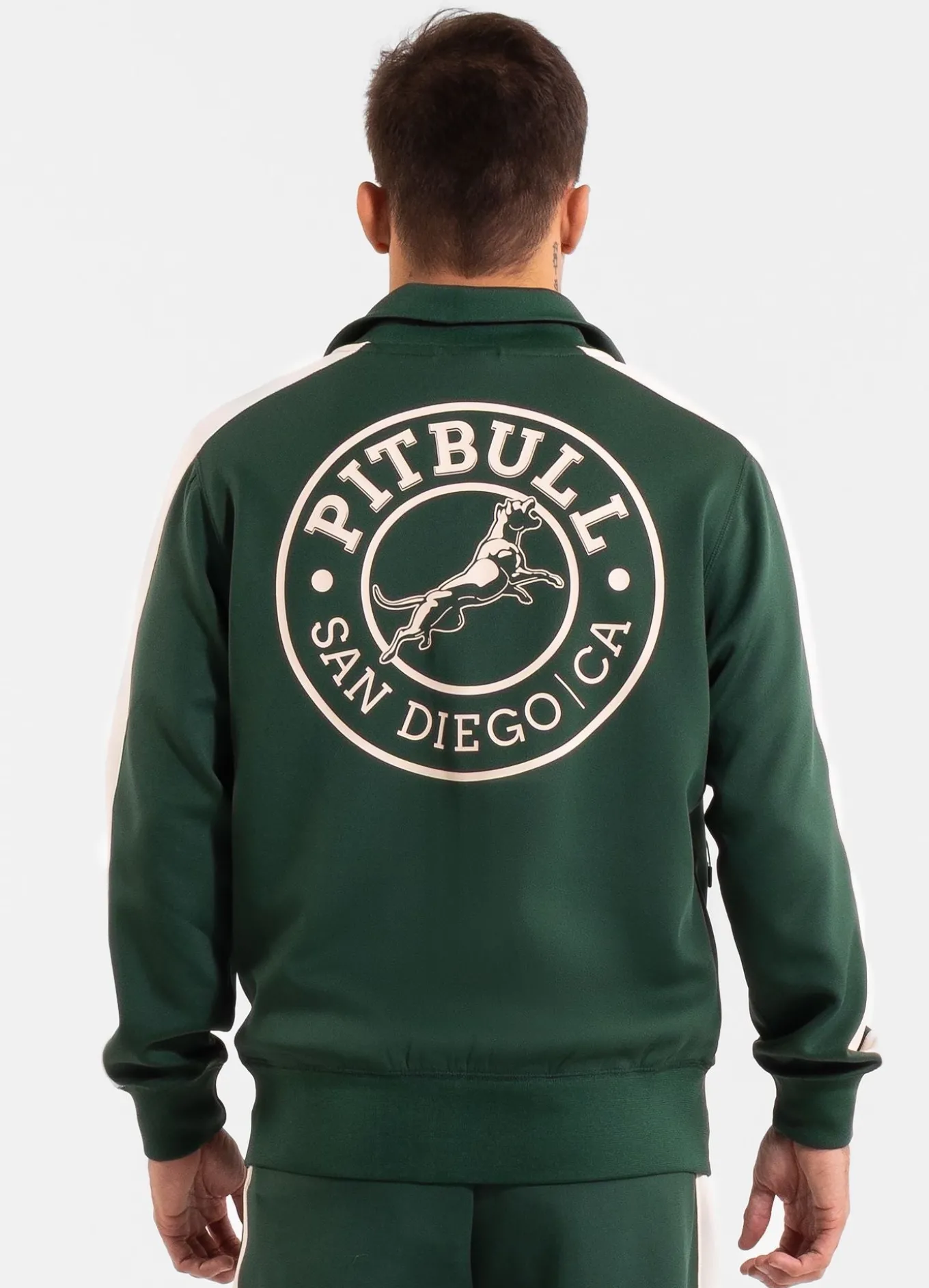 Men's Sweatjacket Oldschool SAN DIEGO CA - Green