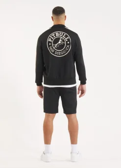 Men's Sweatjacket Oldschool SAN DIEGO CA - Black