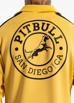 Men's Sweatjacket Oldschool SAN DIEGO CA - Pale yellow