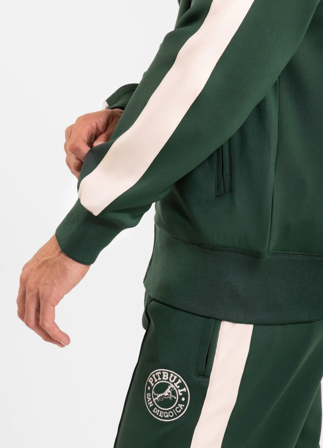 Men's Sweatjacket Oldschool SAN DIEGO CA - Green