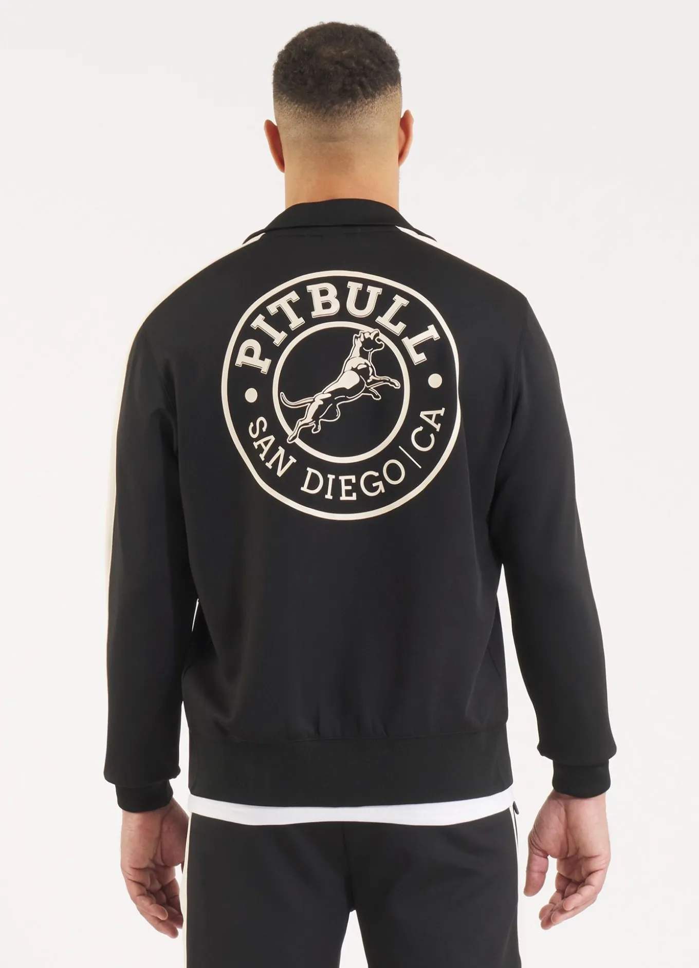 Men's Sweatjacket Oldschool SAN DIEGO CA - Black