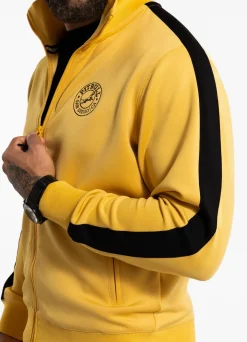 Men's Sweatjacket Oldschool SAN DIEGO CA - Pale yellow