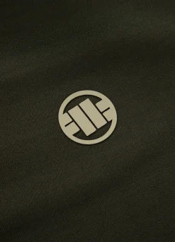 Men's Sweatjacket Oldschool Tape Logo - Dark green