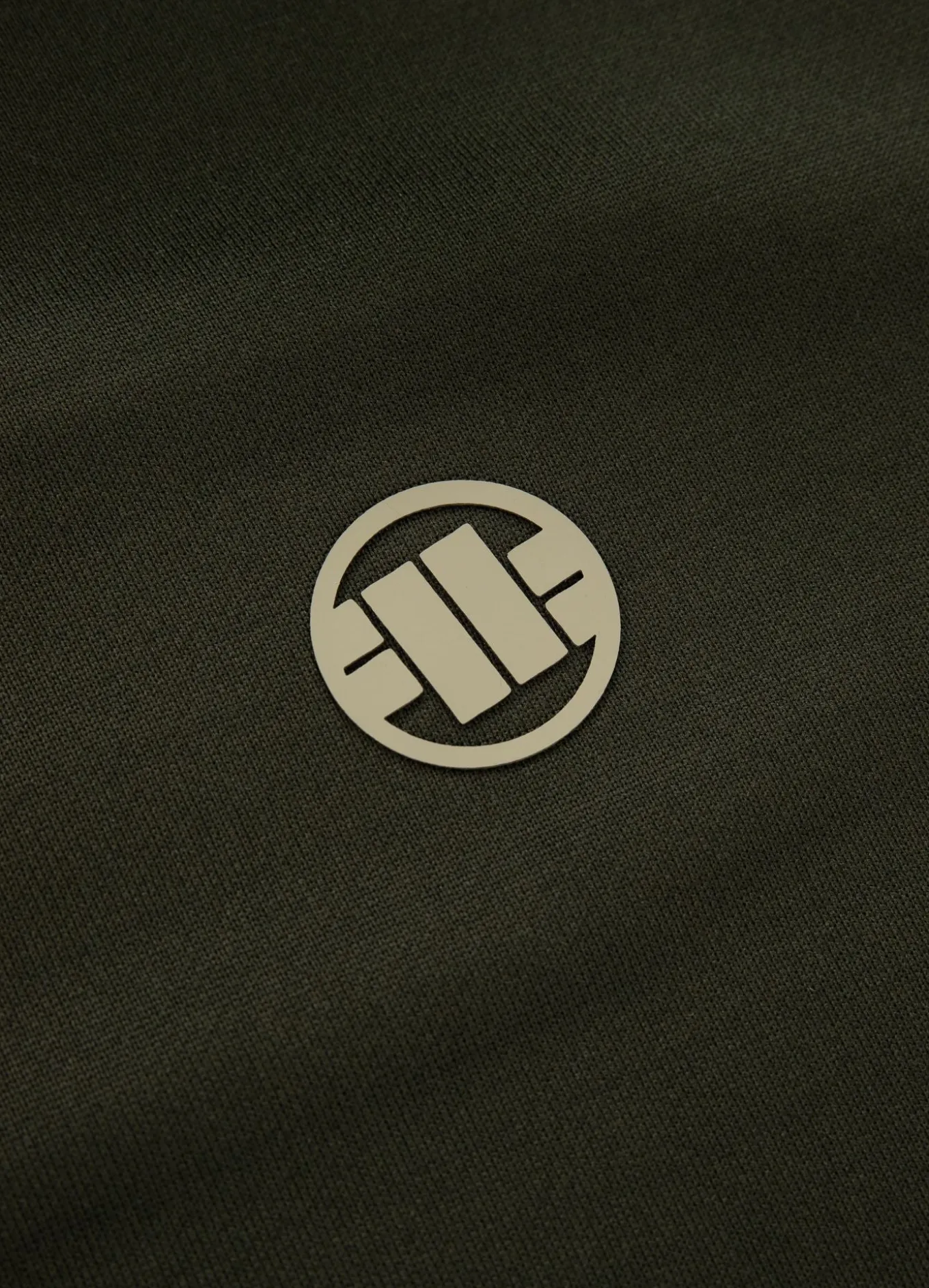Men's Sweatjacket Oldschool Tape Logo - Dark green