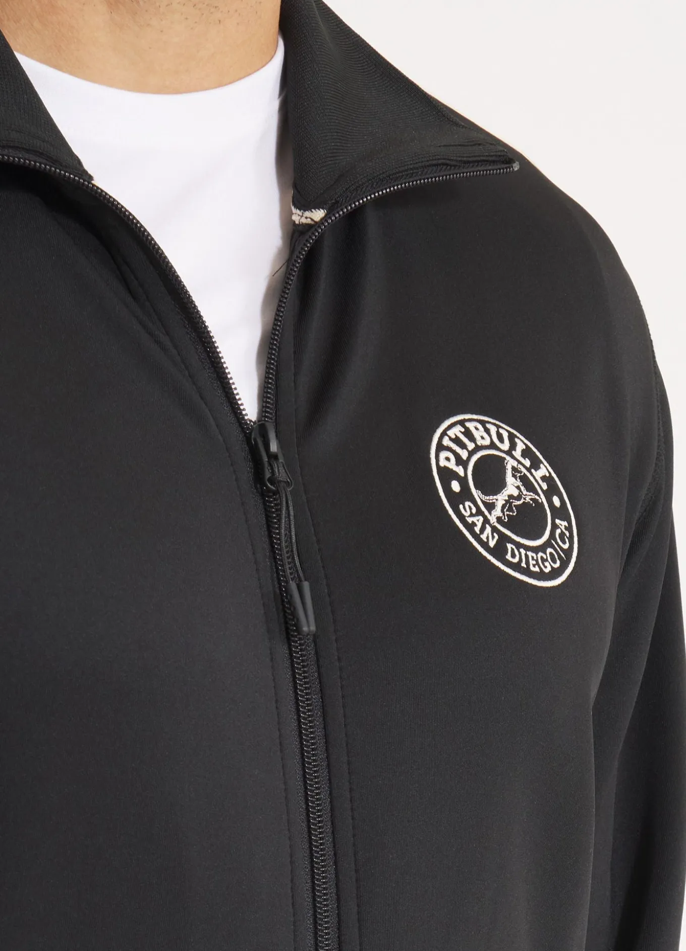 Men's Sweatjacket Oldschool SAN DIEGO CA - Black
