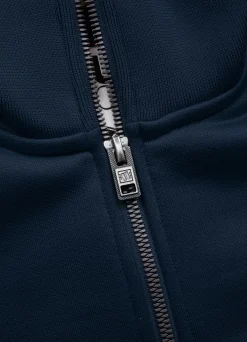 Men's Sweatjacket Oldschool Tape Logo - Navy