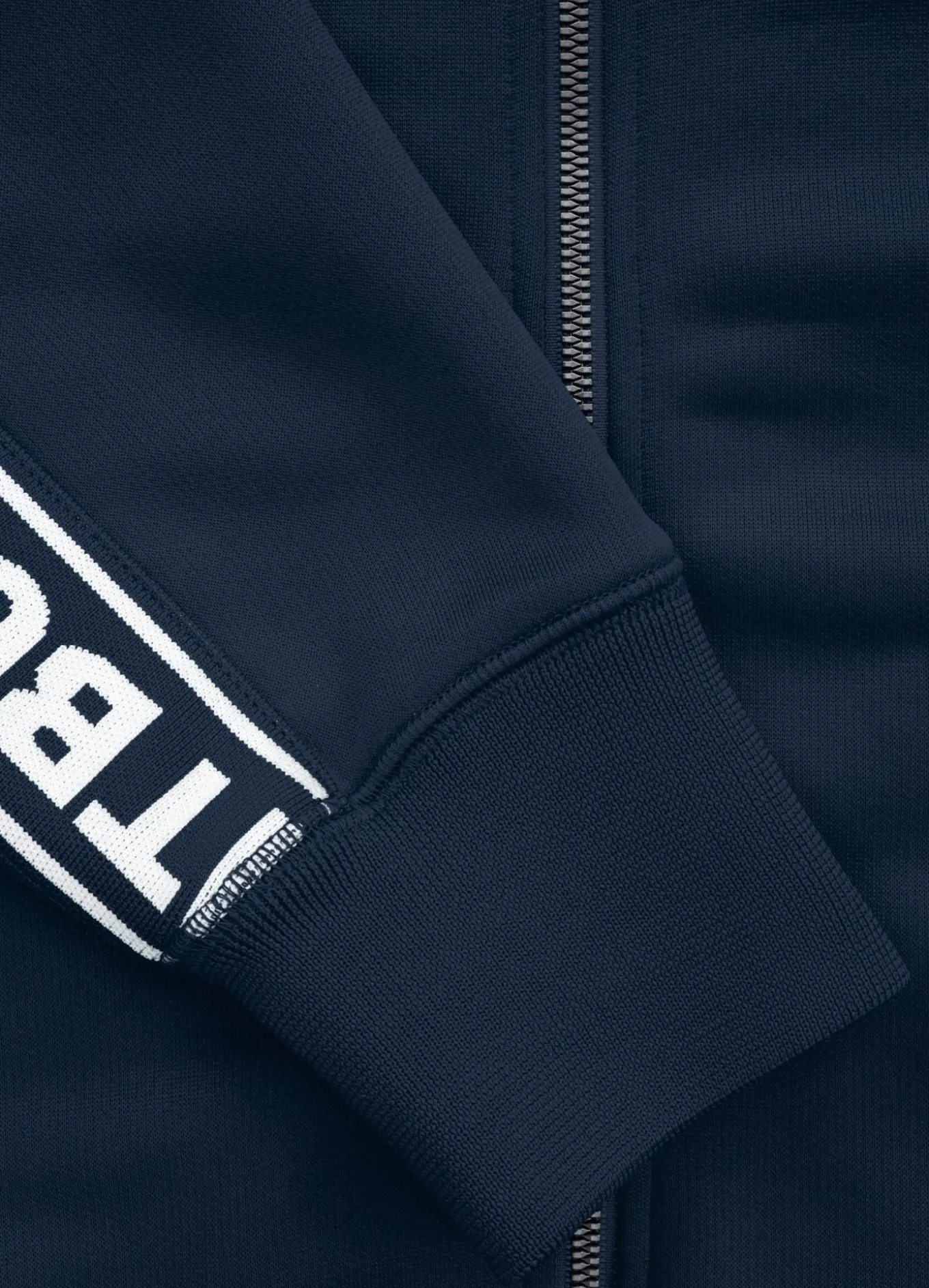 Men's Sweatjacket Oldschool Tape Logo - Navy