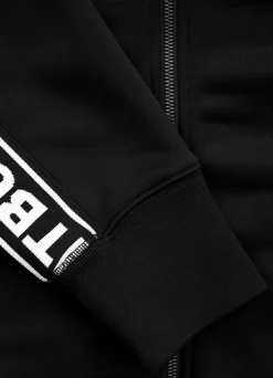 Men's Sweatjacket Oldschool Tape Logo - Black