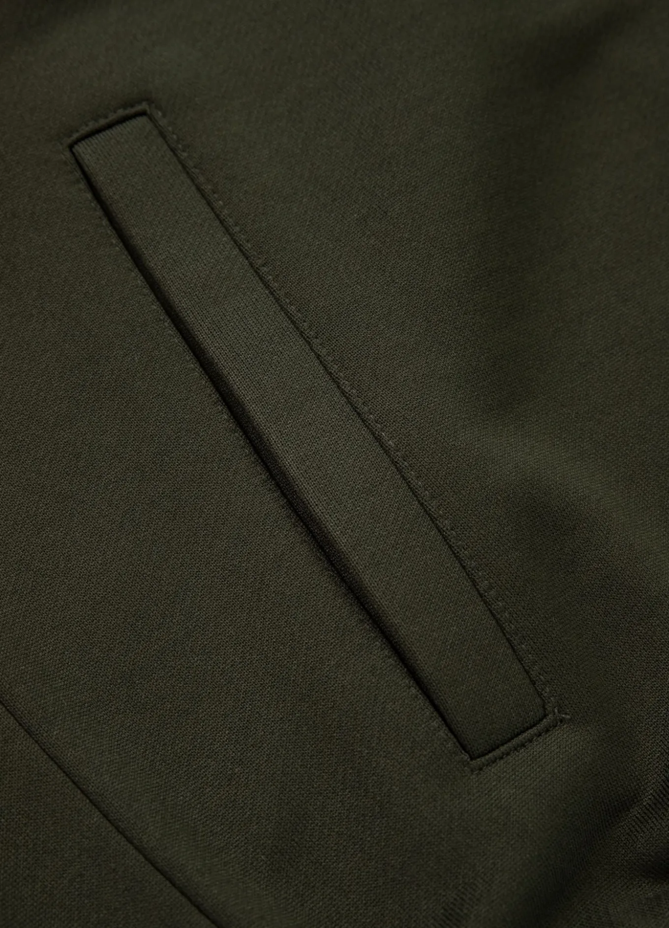 Men's Sweatjacket Oldschool Tape Logo - Dark green