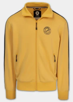 Men's Sweatjacket Oldschool SAN DIEGO CA - Pale yellow