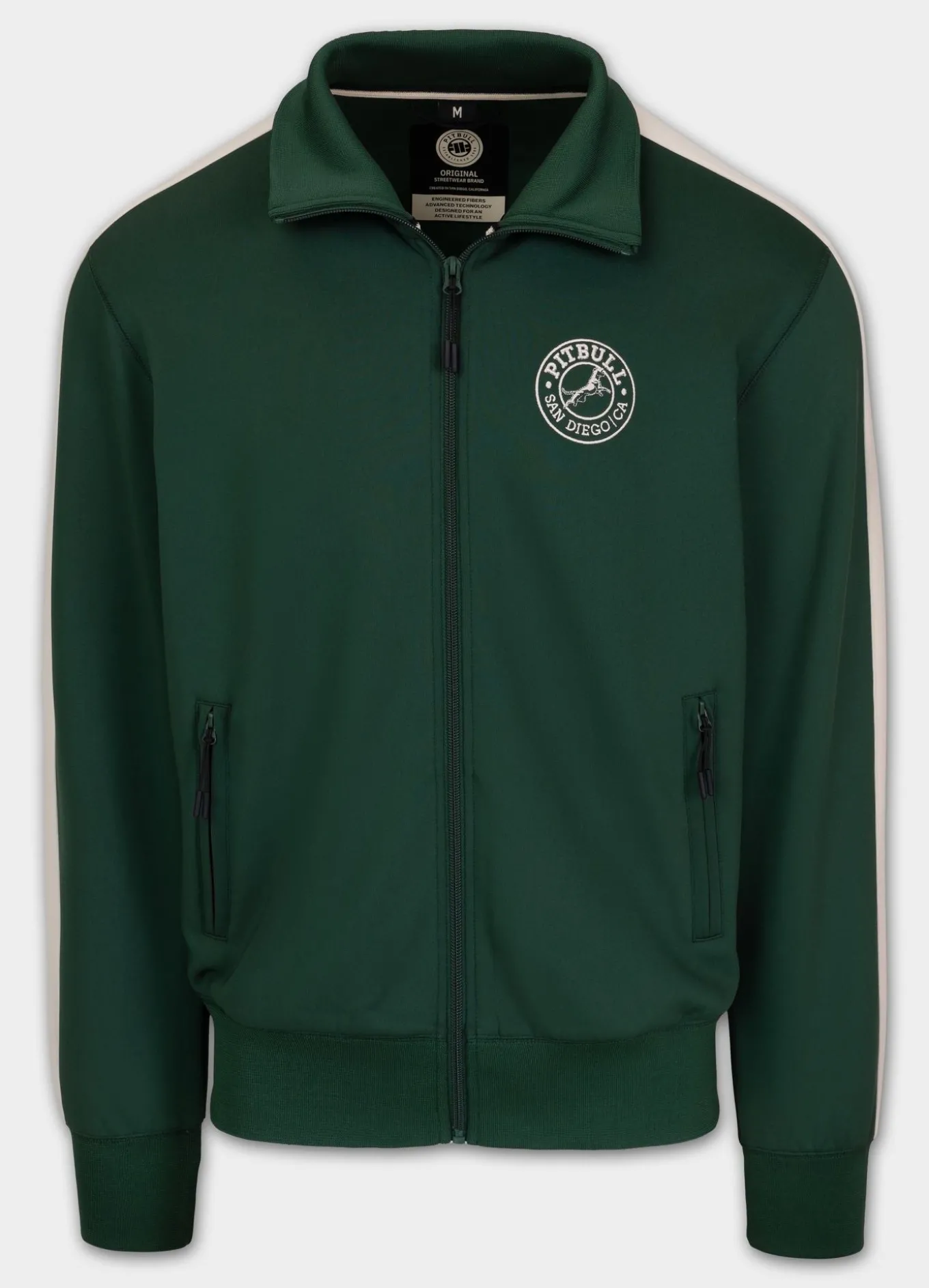 Men's Sweatjacket Oldschool SAN DIEGO CA - Green