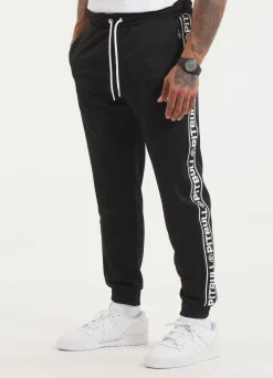 Men's Sweatpants Oldschool Tape Logo - Black