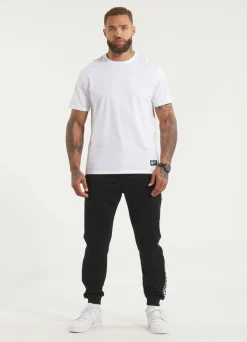 Men's Sweatpants Oldschool Tape Logo - Black