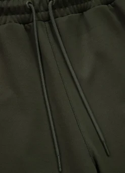 Men's Sweatpants Oldschool Tape Logo - Dark green