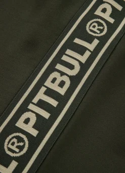 Men's Sweatpants Oldschool Tape Logo - Dark green