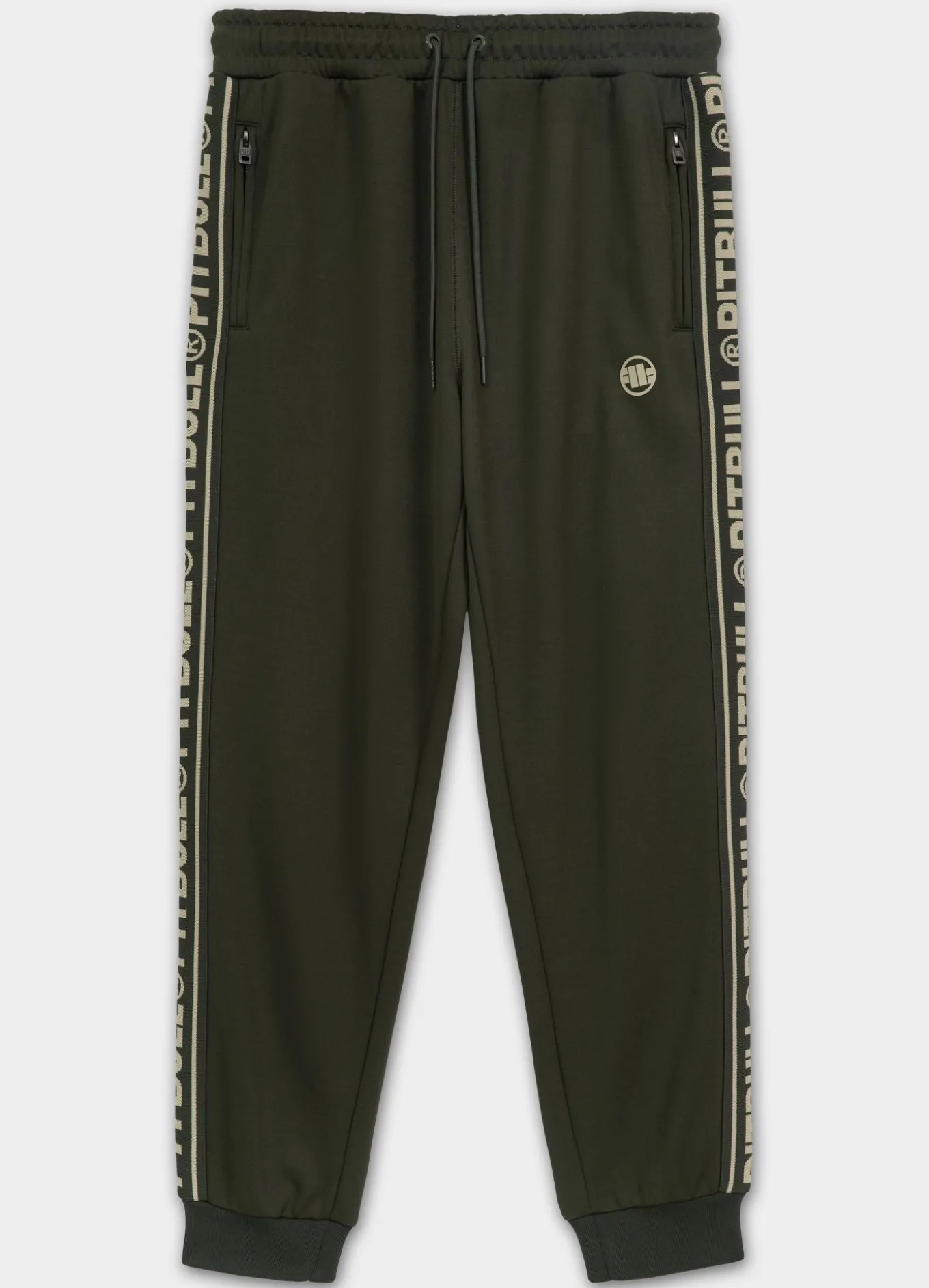 Men's Sweatpants Oldschool Tape Logo - Dark green