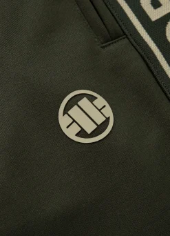 Men's Sweatpants Oldschool Tape Logo - Dark green