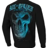 Men's Sweatshirt Blue Skull