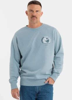 Men's Sweatshirt PLANET SURF - Light blue