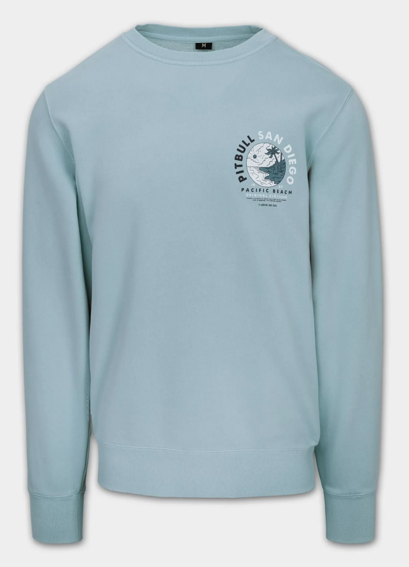 Men's Sweatshirt PLANET SURF - Light blue