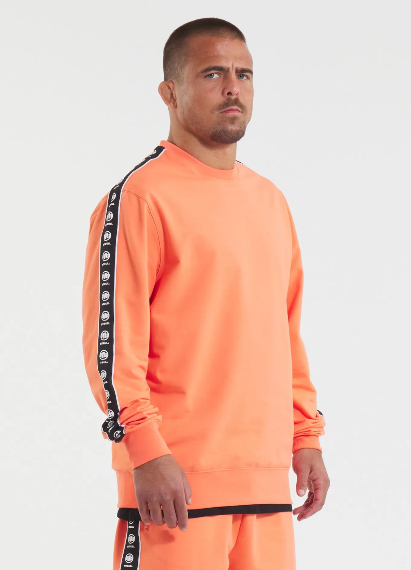 Men's Sweatshirt TAPE NUGGET - Bright Salmon