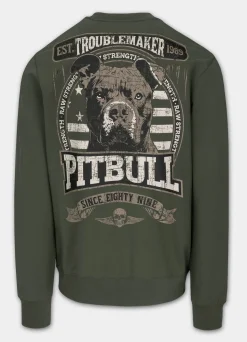 Men's Sweatshirt TROUBLEMAKER - Dark green