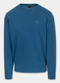 Men's Sweatshirt Washed Lancaster II - Shade blue