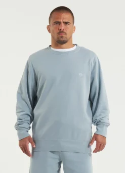 Men's Sweatshirt Washed Lancaster II - Washed blue