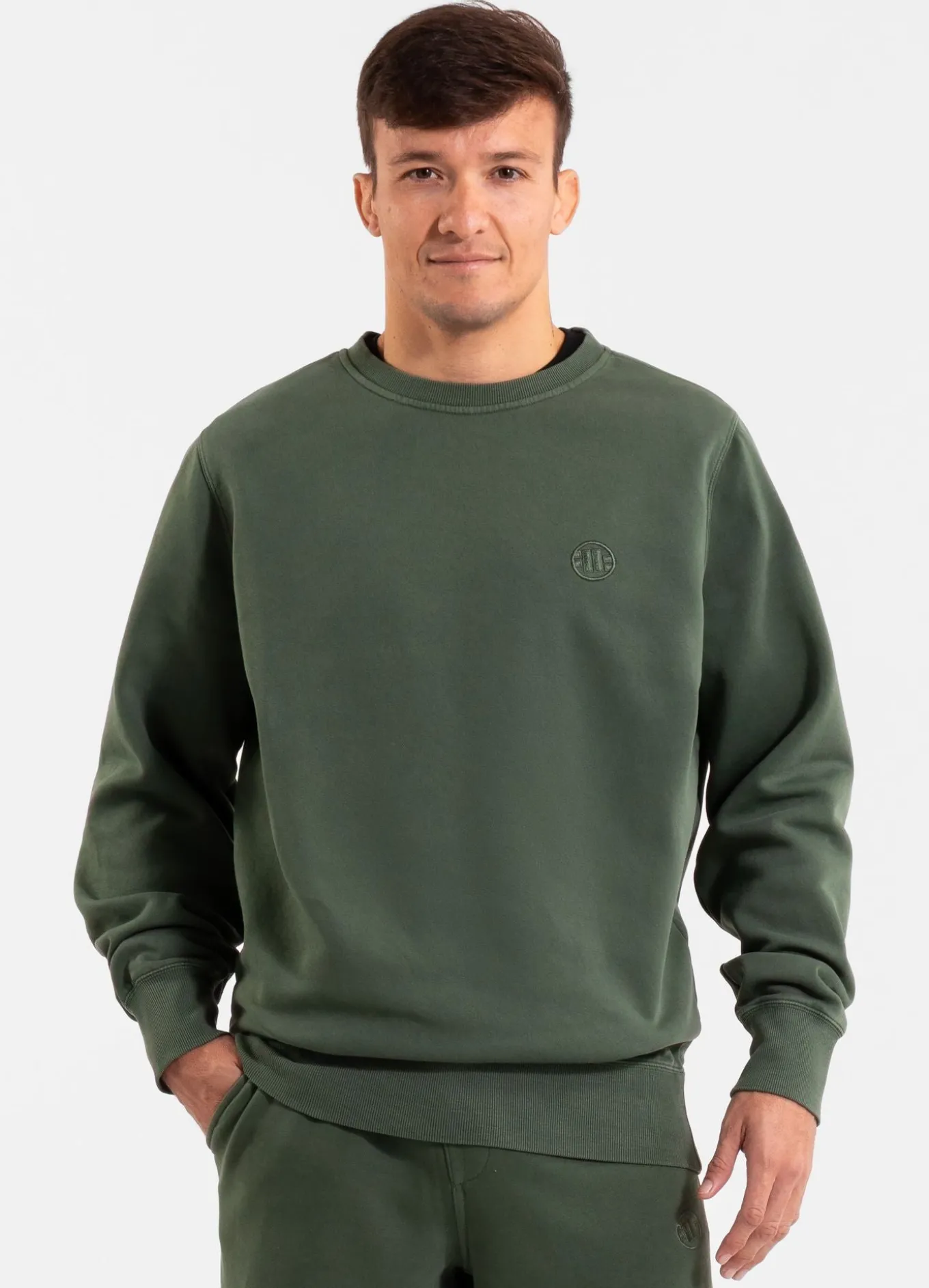Men's Sweatshirt Washed Lancaster II - Washed Green