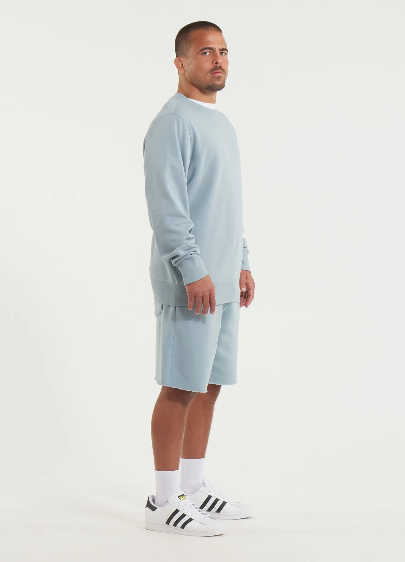Men's Sweatshirt Washed Lancaster II - Washed blue