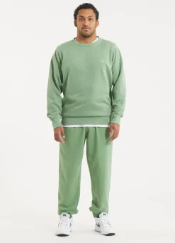 Men's Sweatshirt Washed Lancaster II - Sage green