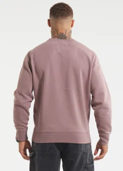 Men's Sweatshirt Washed Lancaster II - Burgundy
