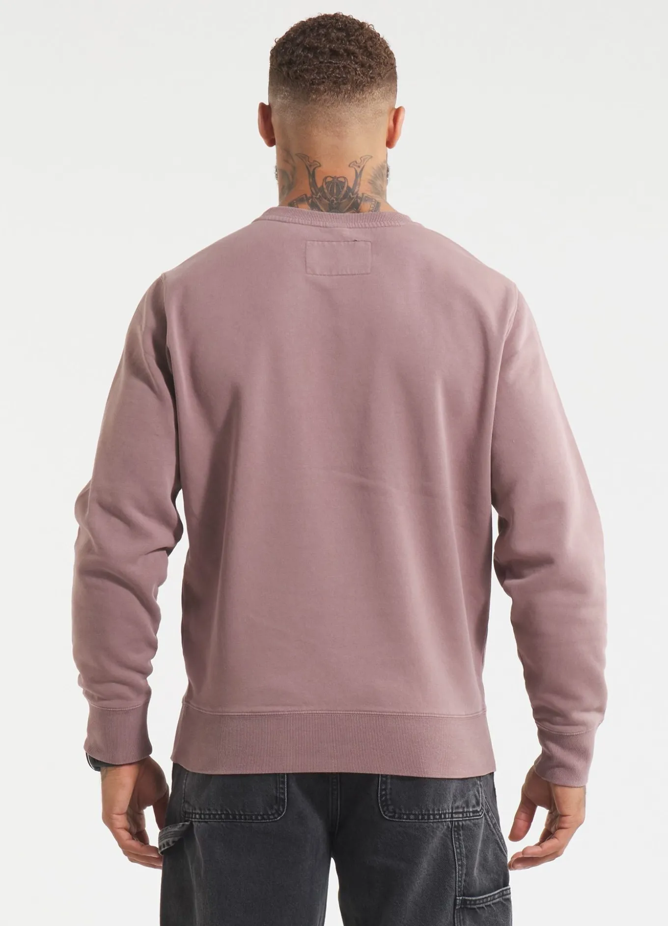 Men's Sweatshirt Washed Lancaster II - Burgundy