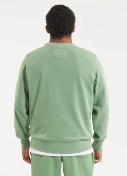 Men's Sweatshirt Washed Lancaster II - Sage green