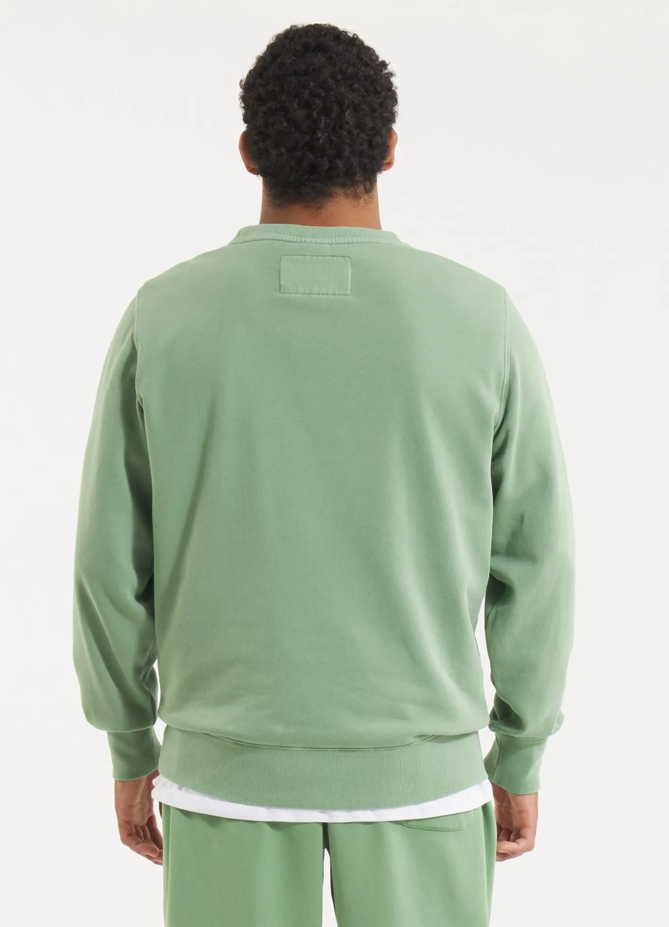 Men's Sweatshirt Washed Lancaster II - Sage green