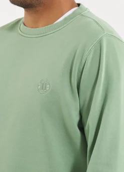 Men's Sweatshirt Washed Lancaster II - Sage green