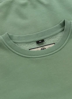 Men's Sweatshirt Washed Lancaster II - Sage green
