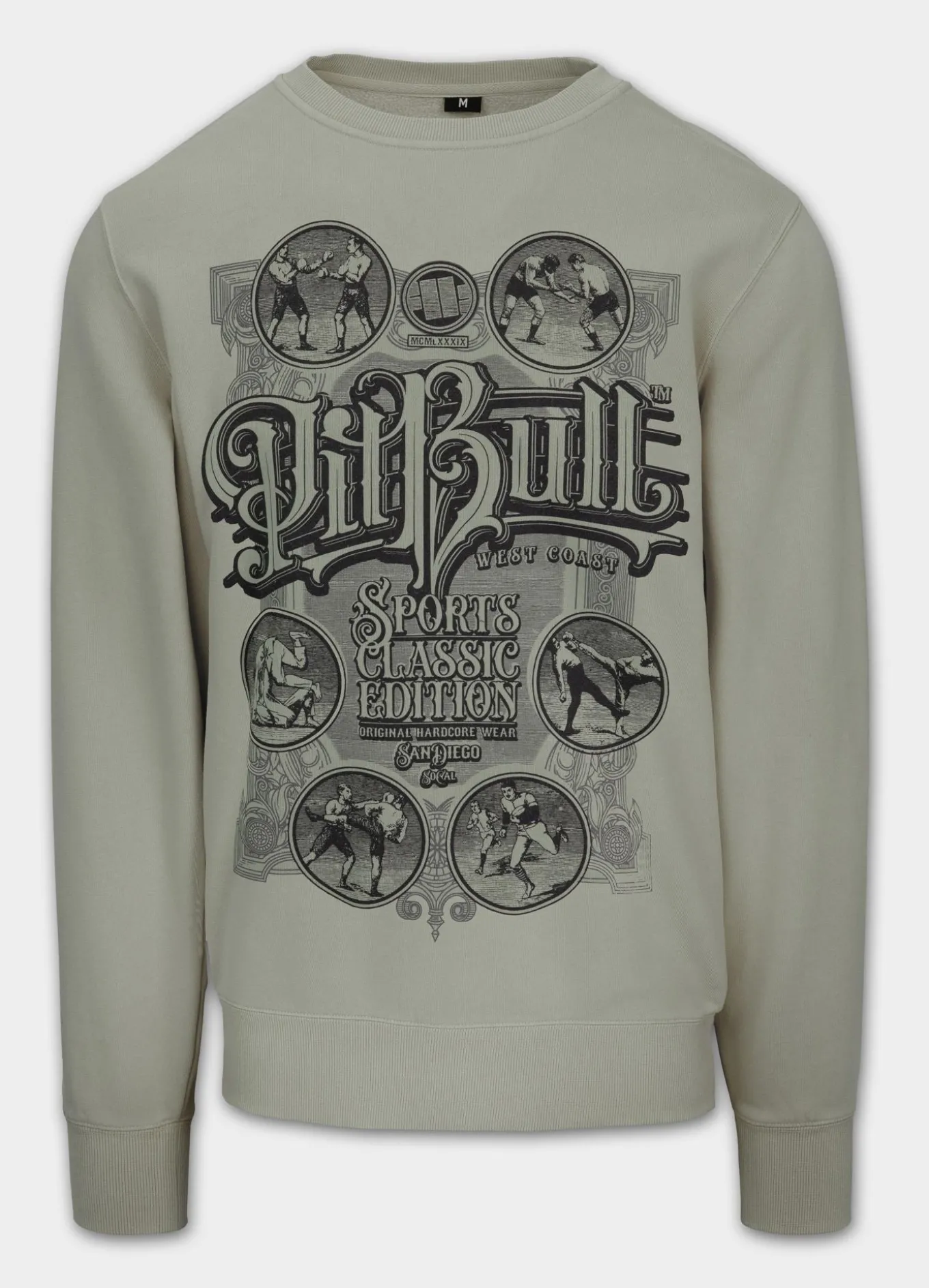 Men's Sweatshirt Washed MULTISPORT - Gray Harbour