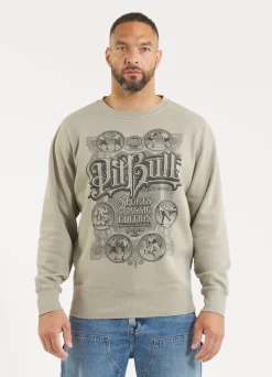 Men's Sweatshirt Washed MULTISPORT - Gray Harbour