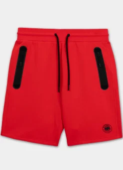 Men's Sweatshorts DOGWOOD - Fluo red