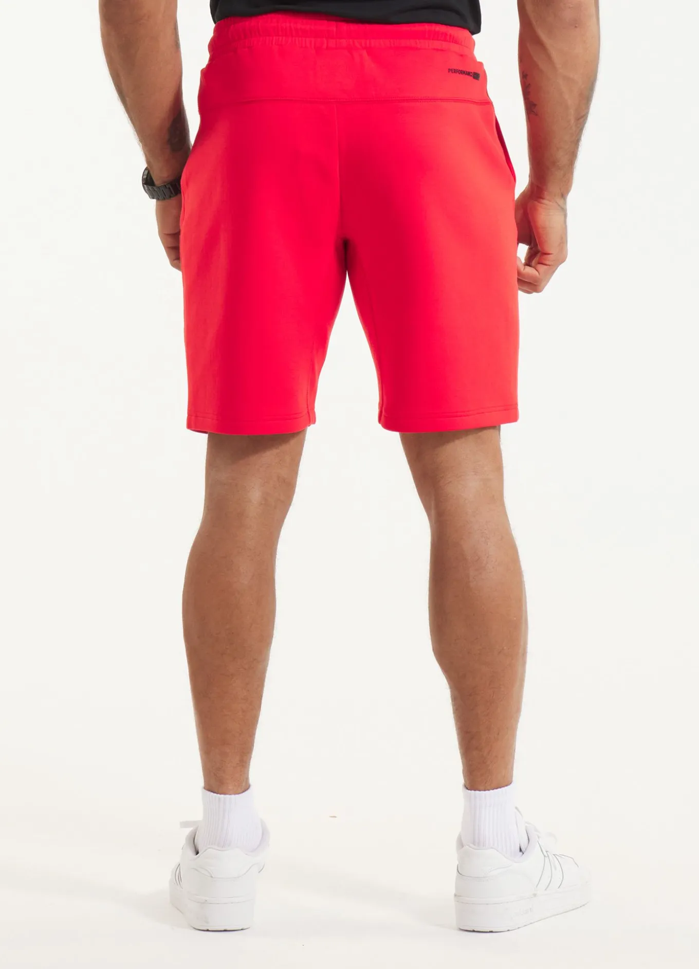 Men's Sweatshorts DOGWOOD POCKET - Fluo Red