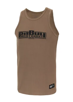 Men's Tank Top Rib BOXING - Coyote brown
