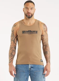 Men's Tank Top Rib BOXING - Coyote brown