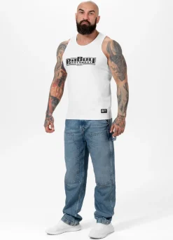 Men's Tank Top Rib BOXING - White