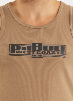 Men's Tank Top Rib BOXING - Coyote brown