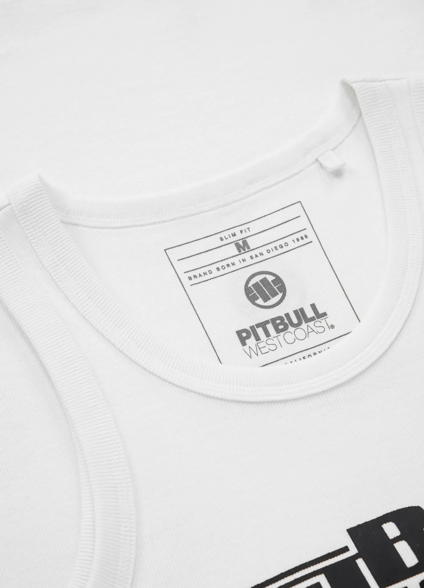 Men's Tank Top Rib BOXING - White