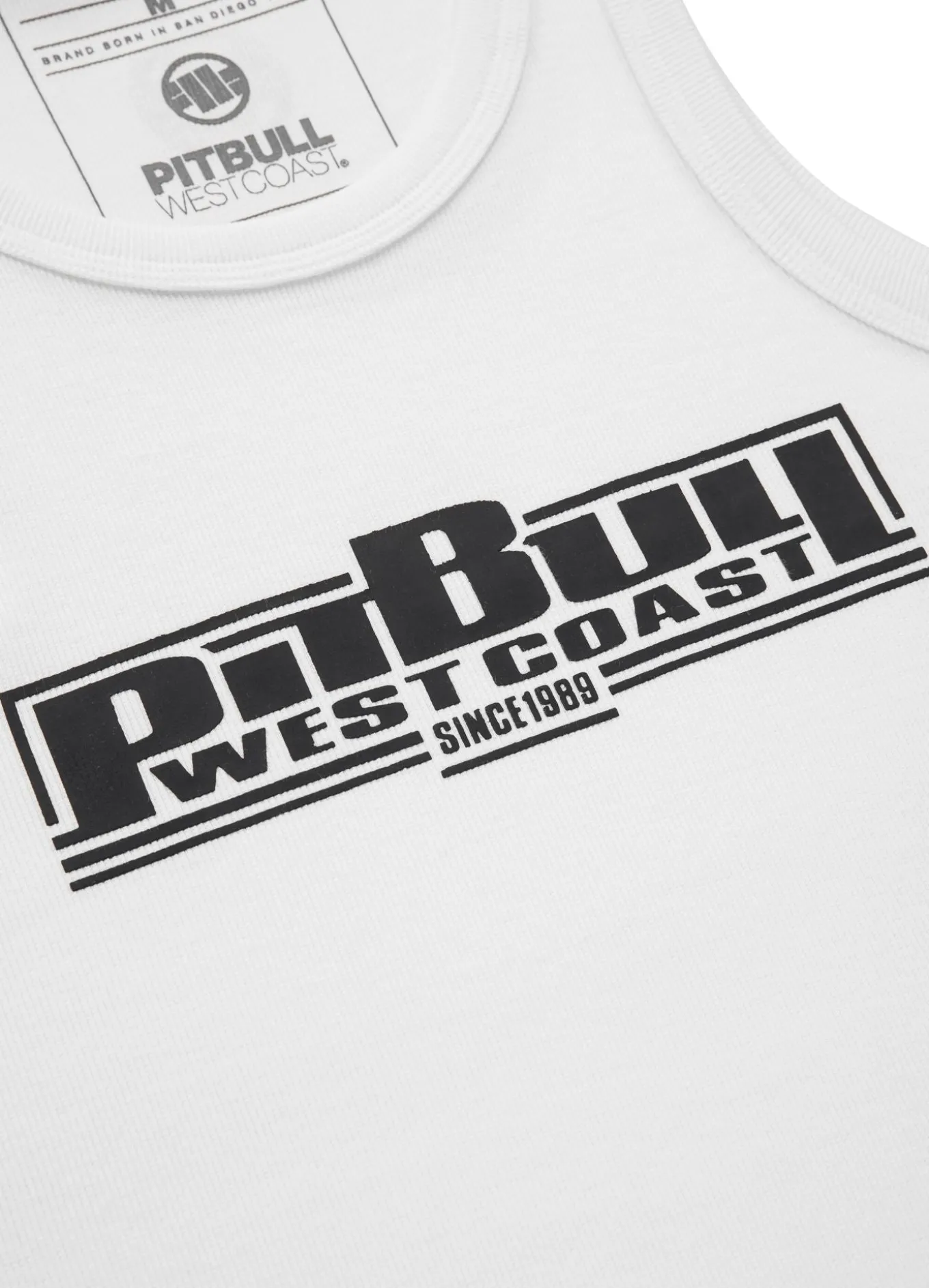 Men's Tank Top Rib BOXING - White
