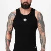 Men's Tank Top Rib SMALL LOGO - Black