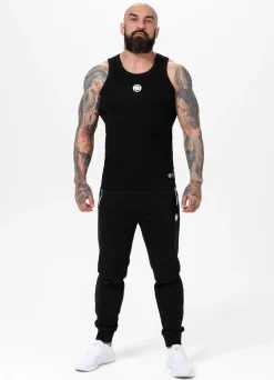 Men's Tank Top Rib SMALL LOGO - Black