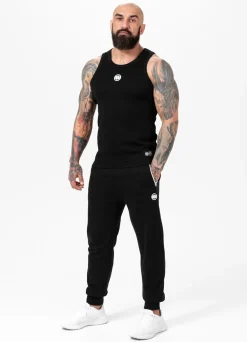 Men's Tank Top Rib SMALL LOGO - Black